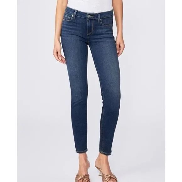 27 PAIGE Verdugo Ankle Dark Wash Skinny - Picture 1 of 7